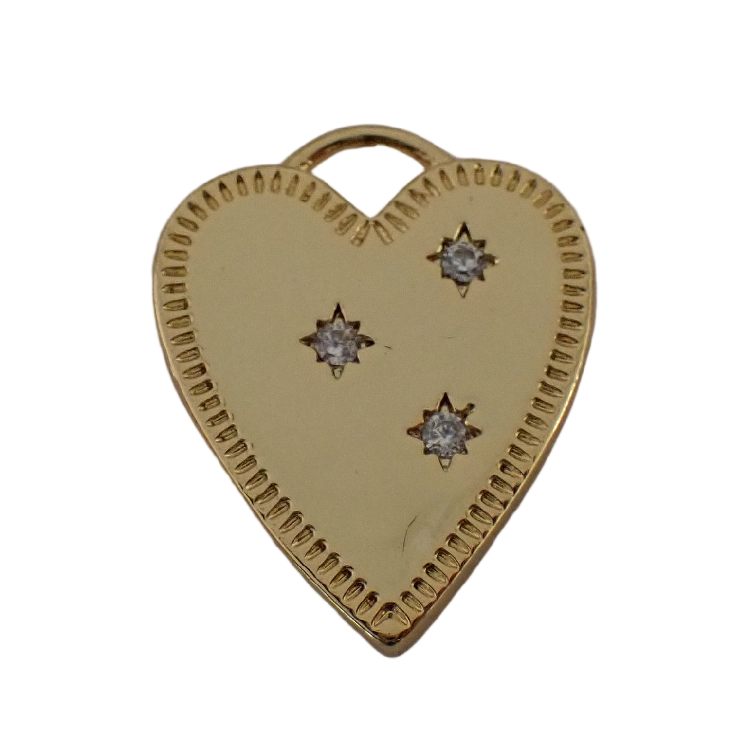 3 Stone Zircon Heart