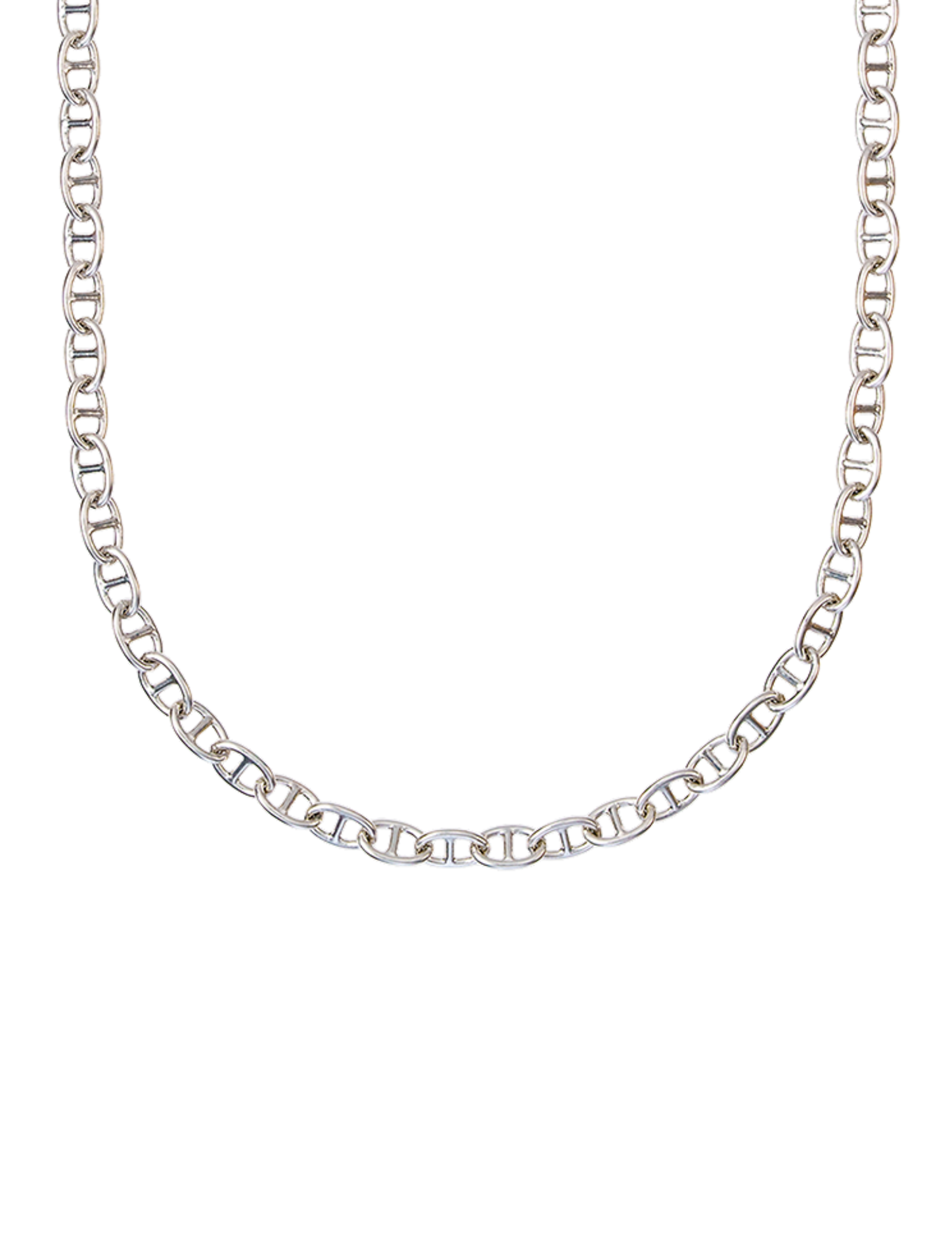 Necklace-7mm Mariner- Silver