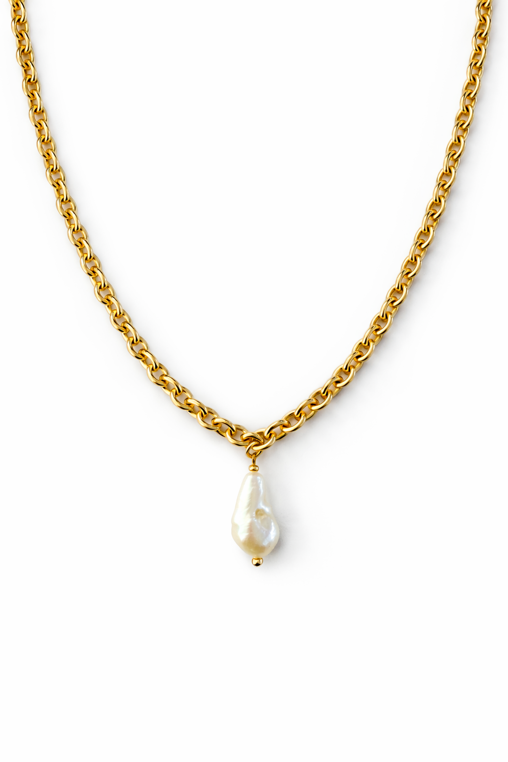 Single Pendant Baroque Pearl Necklace