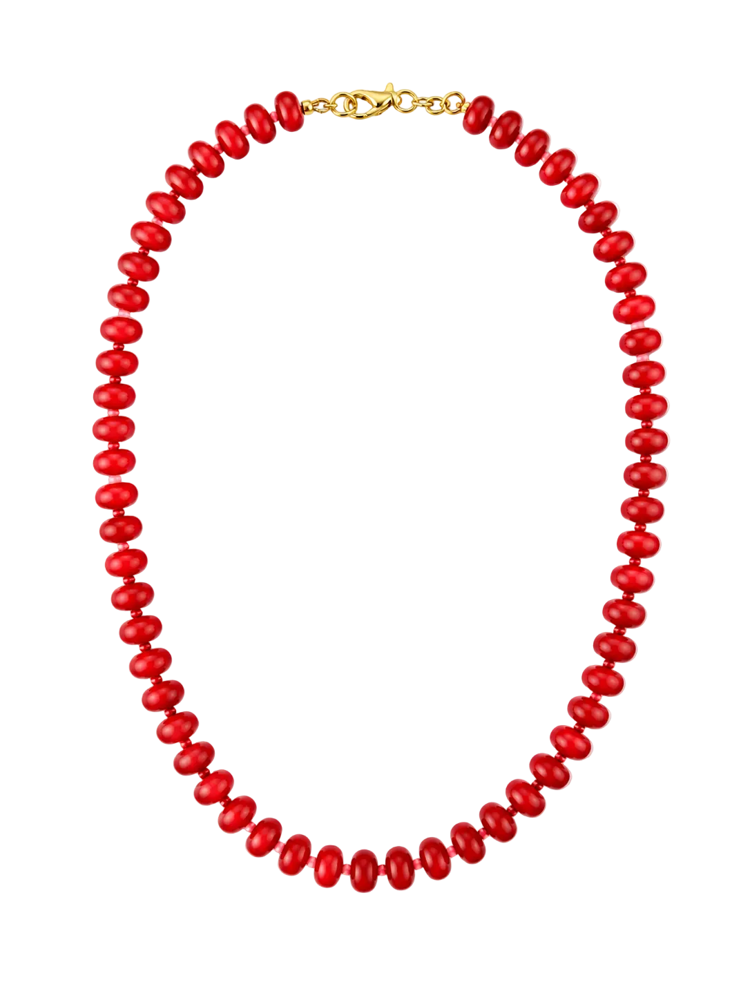 Cherry Bomb Beaded Necklace