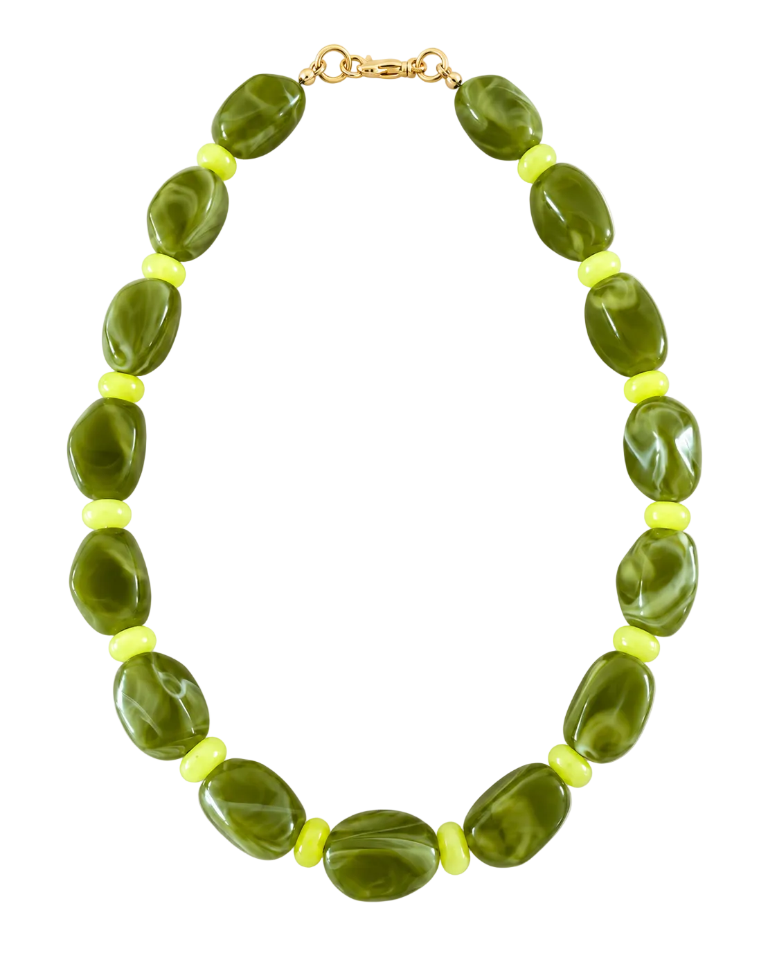 Green Fig Beaded Necklace