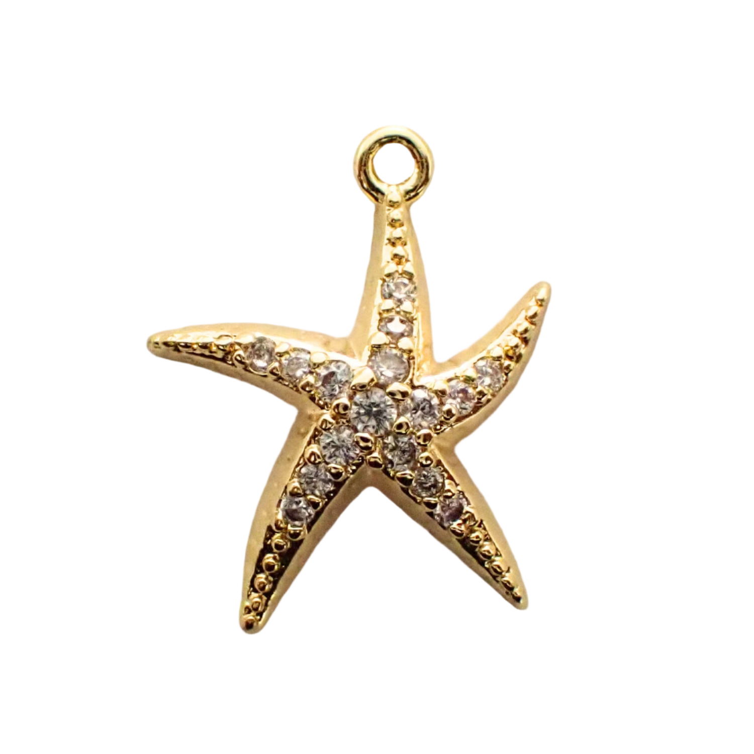 Gold Zircon Starfish