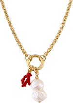 Baroque Pearl Carabiner Necklace