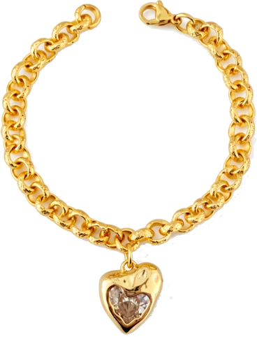 Gemstone Heart Bracelet