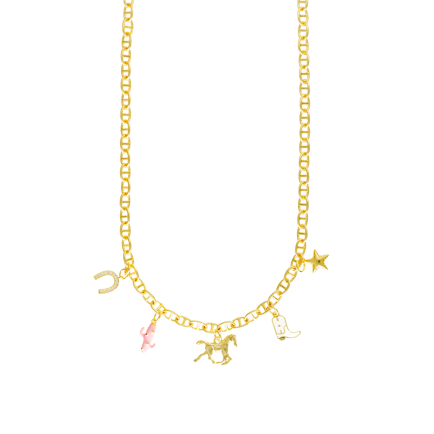 Pink Pony Necklace