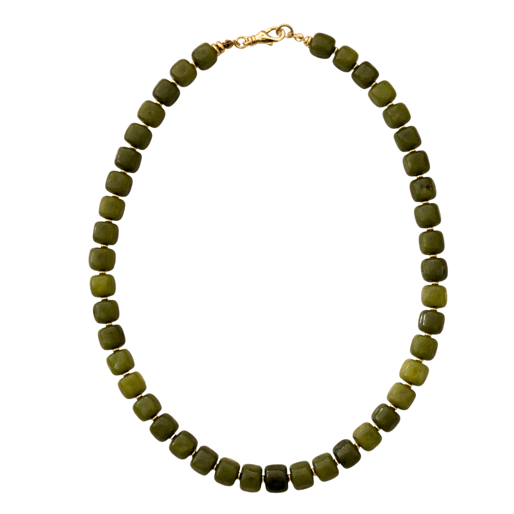 Beaded - Jade Stone Necklace