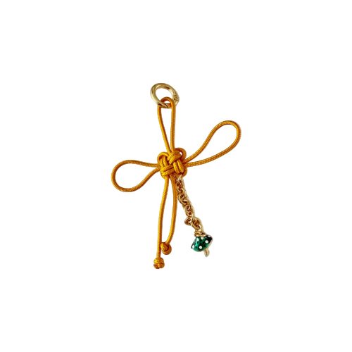 Yellow Paracord Keychain