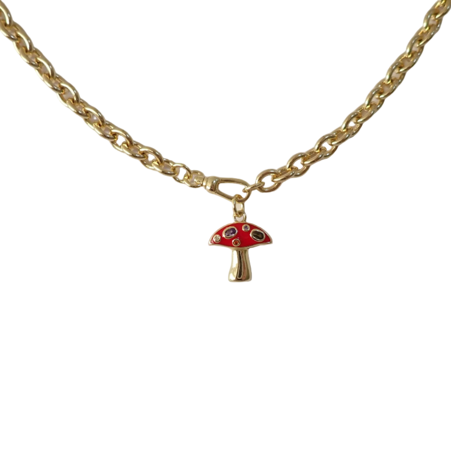 Mushroom Pendant Necklace