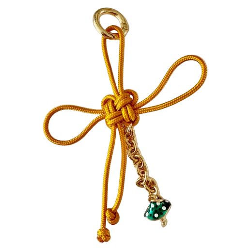 Yellow Paracord Keychain
