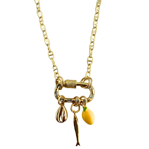 Citrus Coast Carabiner Necklace