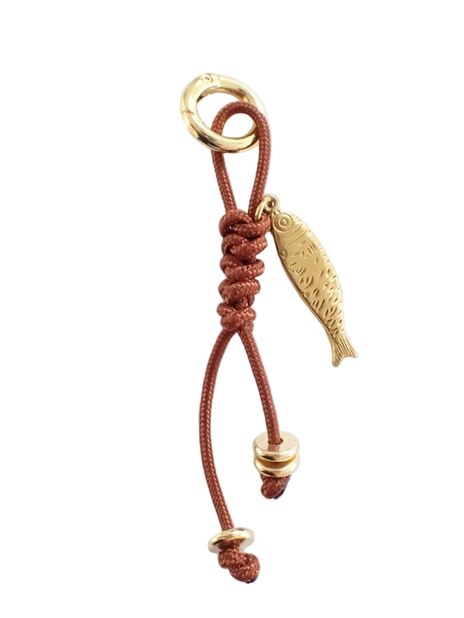 Brown Paracord Keychain