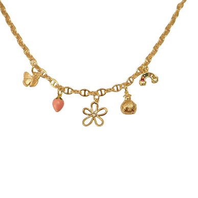 Ladybug 5 Charm Necklace