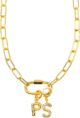Premade-Custom Initial Carabiner Necklace